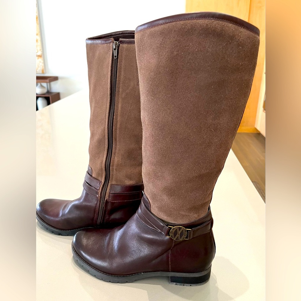 ROCKPORT AdiPREEN Suede/Smooth, Tall, Zippered, Brown Adidas Women Boots